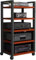 Druckertisch Mit Rollen Druckerregal HiFi-Rack 5-stufige Audio/Video-Medienständer HiFi-Audioschrank Leicht Zu Bewegen Tv Stand Cabinet Plattenspieler Schrank Verstärker-Rack(Style 1,60x40x100cm)