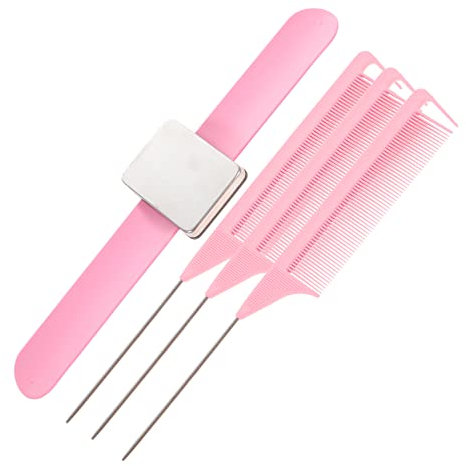 NUOBESTY Magnetisches Armband Für Friseure Silikon-nadelkissen-Organizer 4 Stück/Set Friseurbedarf Armband Für Friseure