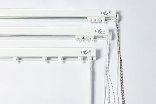 Parker & Hartley® Made To Measure Vertical Blind Head Rail Track For 89mm (3.5 Inch) Vertical Blinds Slats, Durable Aluminum, Child Safe, Bespoke Vertical Blind Headrail Replacement