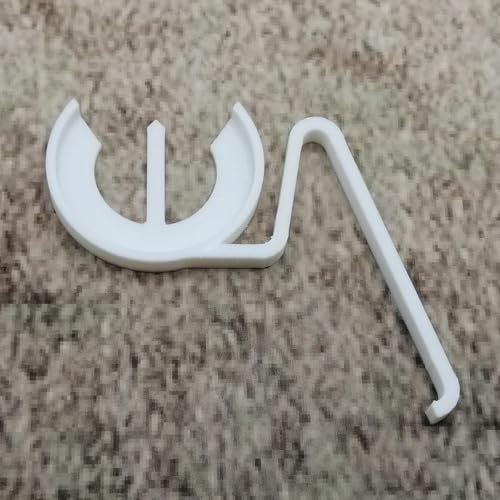 ULEIVA Ricambio molla di sicurezza bianca leva di sicurezza staffa di ricambio compatibile con Geberit azionamento 81658091 816580931