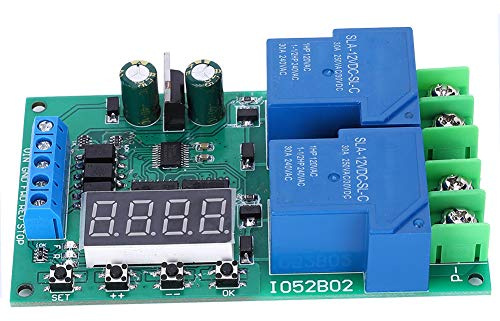 Contrôleur de Moteur 30 A 12 V CC – Interrupteur de Commande Avant et Arrière Réglable avec Interrupteur de Fin de Course et Relais – Contrôleur de Démarrage et d'arrêt de