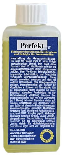 Sonnenbank und Flächendesinfektion Perfekt Clean Konzentrat 150 ml ergibt 10 Liter grbrauchsfertige Lösung