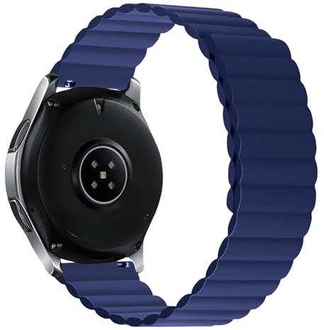 Magnetisches Uhrenarmband, 22 mm, kompatibel mit Samsung Gear S3 Frontier, Samsung Galaxy Watch 46 mm und Watch 3 45 mm. Armband kompatibel mit Amazfit Gtr 47 mm, Pace, Stratos und Garmin Venu 2