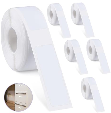 6 Rollen Thermoetiketten 12x40 mm 960 Etiketten Selbstklebend Wasserdicht, D30 Etikettenband Kompatibel, Thermal Label Paper für Etikettendrucker, Büro Lager Schule Preisetiketten Namensetiketten