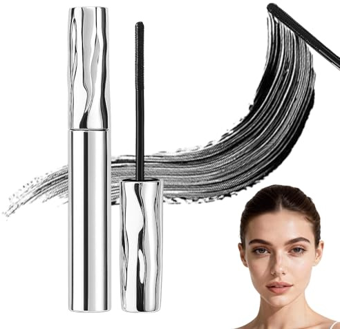 Iron Eye Mascara, 2026 Neu Waschbare Metal Wand Mascara - Schwarz Wimperntusche 3D Super Curling, Lang anhaltendes Volumen und Klumpenfrei mit Wischfesten Pigmenten (1Pcs)