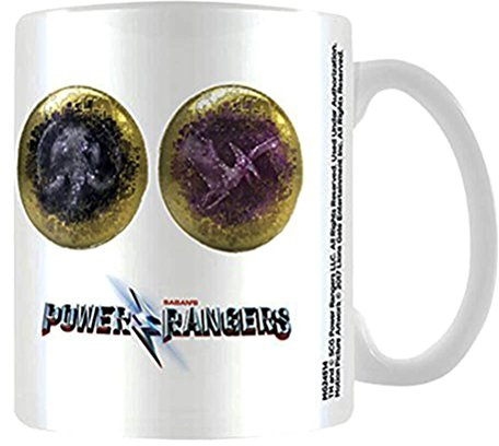 Power Rangers Movie MG24514 Power Coins Ceramic Mug, Multicoloured, 7.9 x 11 x 9.3 cm