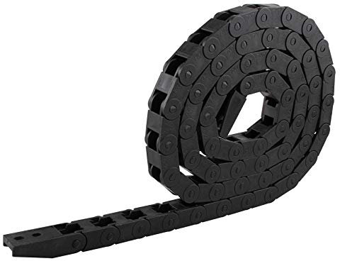 Jopto 1M Length Nylon Cable 7mmx7mm Drag Chain Plastic Cable Wire Carrier For CNC Router Machine Tools 3D Printer Parts or Engraving Machine Accessories