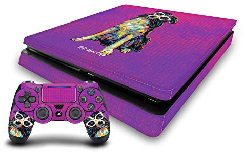 Head Case Designs Offizielle Zugelassen P.D. Moreno Border Collie Tiere II Vinyl Haut Gaming Aufkleber Abziehbild kompatibel mit Sony Playstation 4 PS4 Slim Console and DualShock 4 Controller