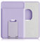 kwmobile Kartenhalter kompatibel mit Apple iPhone 16/15 / 14/13 / 12 Serie - Kartenfach Halter magnetisch mit Standfunktion - Handy Kartenetui kompatibel mit MagSafe - Pastell Lavendel