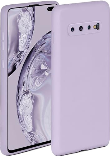 ONEFLOW Soft Case für Samsung Galaxy S10 Plus Hülle aus Silikon mit Kameraschutz, Silikonhülle mit erhöhtem Schutz fürs Display, Backcover Schutzhülle, weiche Handyhülle, Flieder