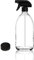 Fam Organic 500ml Clear Glass Spray Bottles - Ideal for Aromatherapy, Skin Care, and Cleaning – BPA-Free, Eco-friendly, Refillable, with Durable Trigger Sprayer (Clear 500ml - Pack of 1)