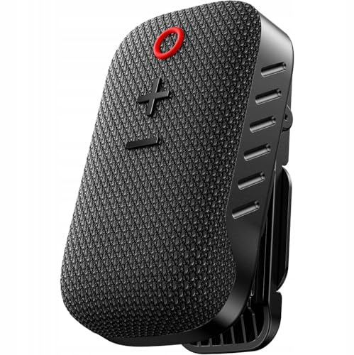 LTC - Freisprechanlage Bluetooth 5.3 - Freisprecheinrichtung für Auto, Fahrrad - bis 20 m Reichweite - mit Lautsprecher und wiederaufladbarem Akku - 73mm x 43mm x 28mm