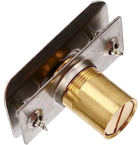 Türkugel Schließriegel aus Edelstahl und Kupfer für Schranktüren | 2 Stück, Silberfarben, Präzise Gefertigt, Sicherer Halt an Innentür und Möbel, für Zuhause