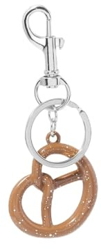 ChungLong0593 Schlüsselanhänger mit Brezel-Motiv, lustiger Lebensmittel-Anhänger, Charms, Schlüsselanhänger für Frauen, Geburtstagsschmuck