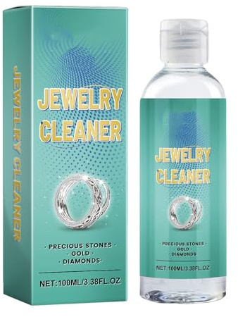 Mnozreo Agente Limpiador de Joyas de Oro y Plata,Limpiador de Diamantes de Joyería,Espuma de Joyas,Aerosol para Joyería,Líquido Limpiar Plata Oro Piedras,100ML,1PC