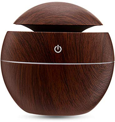 Tragbare USB-Holzmaserung LED-Nachtlampe Luftbefeuchter Mini Haushalt Luftreiniger Home Office Aromatherapie Maschine