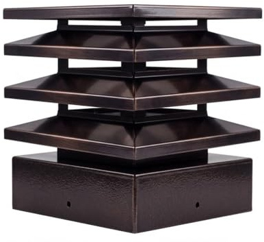 Comignolo Architettonico per canne fumarie base quadra - diverse misure (cm 42x42)