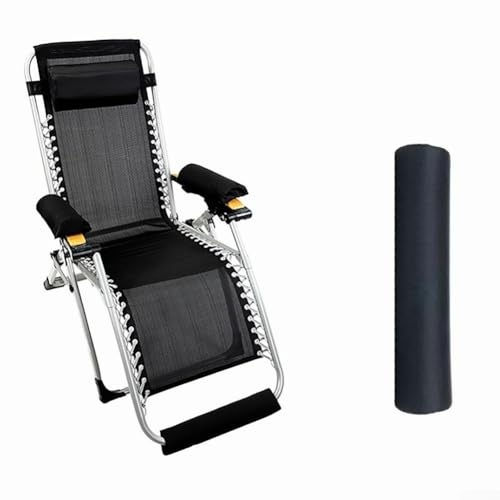 Fußstützenkissen für Anti-Schwerkraft-Klappsessel, Zero-Gravity-Stuhlkissen als Fußstütze, Fußstützenpolsterung für Gartenstühle auf Terrasse oder Rasen(40cm)