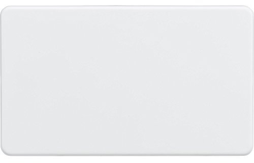 Knightsbridge SF8360MW Screwless Screw Less 2G Blanking Plate, 230 V, Matt White
