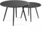 Oviala Lot de 2 Tables Basses de Jardin en Acier Anthracite - Palavas