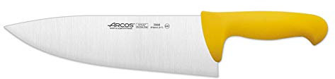 Arcos Serie 2900 - Cuchillo Carnicero - Hoja de Acero Inoxidable NITRUM de 275 mm - Mango inyectado en Polipropileno Color amarillo