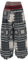 GURU SHOP Yogahose, Ikat Pluderhose mit Breitem Gewebtem Bund - Schwarz, Damen, Baumwolle