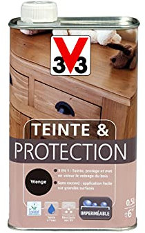 V33 Teinte & protection meubles et boiseries, Wengé 0,5L