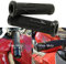 7/8 Motorrad Handgriffe, Aluminium Motorrad Gummigriffe für CBR Shadow Ninja GSXR YZF (Schwarz)
