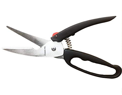 Poultry Shears Chicken Cutting Scissors Meat Cooking Cutlets Stainless Steel Multi-Purpose Utility Shears for Chicken, Poultry, Fish, Meat Spring Loaded Shears Kitchen Turkey