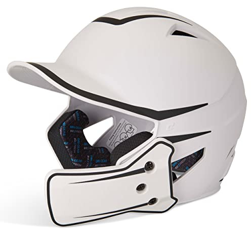 CHAMPRO mens Legend Plus HX Batting Helmet, White, Black, Medium US