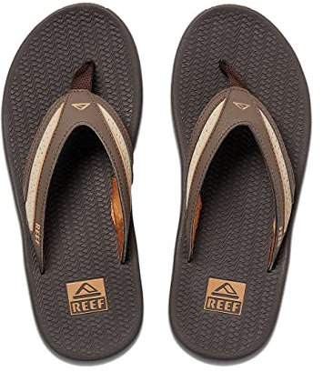 Reef Homme Flex Sandale, Dark Brown/Tan, 43 EU