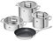 ZWILLING Vitality Kochtopf-Set mit 2 Pfannen, 4-teilig, 3 Deckel, Induktionsgeeignet, Edelstahl, Silber