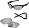PapaViva Replacement Lenses for Oakley Half Jacket 2.0 OO9144 62mm Sunglass Chrome Silver Polarized