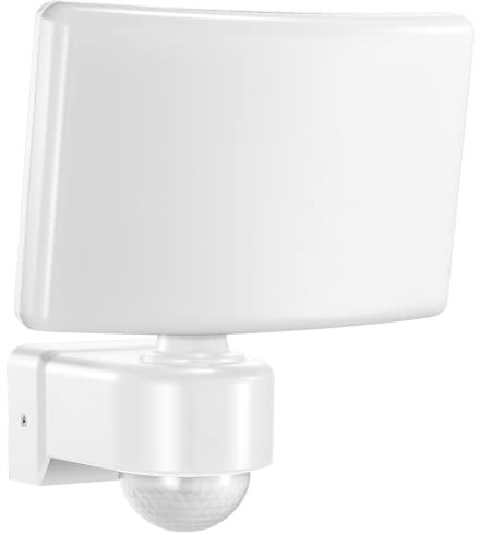Adviti TOS Led Strahler mit Bewegungsmelder Aussen 30W IP65 Wasserdicht 2200lm (Weiß)