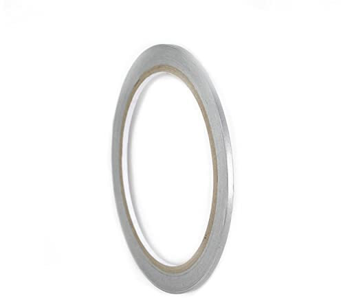 Autodekor Zierstreifen SILBER METALLIC GLANZ Race Look Folienstreifen Styling Streifenaufkleber Trim Stripes Zierlinien Viper Rally KFZ Tuning Oberflächenveredlung (2 mm, Silber)