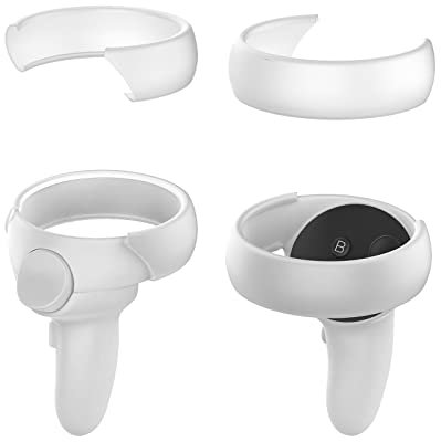 Controller Cover Compatible for Oculus/Meta Quest 2, Anti-Bumping Silicone Soft Ring Cover with Protection.(1 pairs, Transparent )
