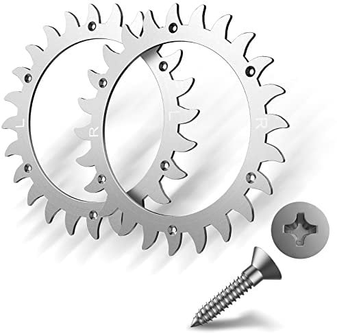Picos para robot cortacésped, mejora de tracción para Worx S/M Tamaño de rueda 205 mm 12 x Tornillos de acero inoxidable Mejora de tracción para robot cortacésped