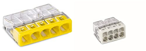 WAGO® Klemme, 5-Leiter, Verbindungsdosenklemme, 2273-205 (100 Stück) & ® Klemme, 8-Leiter, Verbindungsdosenklemme, 2273-208 (50 Stück)