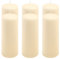 Stumpenkerze creme Höhe 20 cm Ø 7,5 cm lange Brenndauer Rund-Kerze Säulenkerzen Kerzen-Deko Tafelkerzen Weihnachts-Kerzen Hochzeit Xmas (6)
