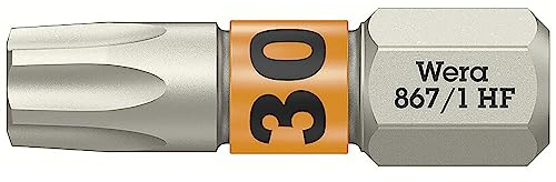 Wera 867/1 TORX HF Bit mit Haltefunktion, TX 30 x 25 mm
