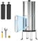 Purewell Gravity Ultrafiltration Water System, EU 98/37/EC Certified, 304 Stainless Steel Countertop System with 2 Filters and Mounts, Reduces Chlorine by 8,5 Litres
