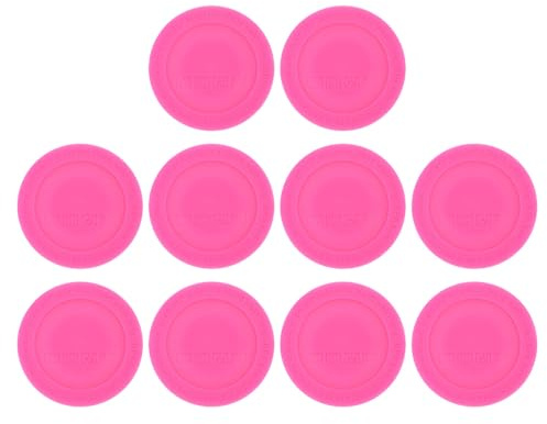 PATIKIL Rubber Bottoms for Sublimation Tumblers, 10Pcs 50mm Silicone Protective Self-Adhesive Anti-Slip Bottoms for Wine Tumblers Thermal Bottle, Pink