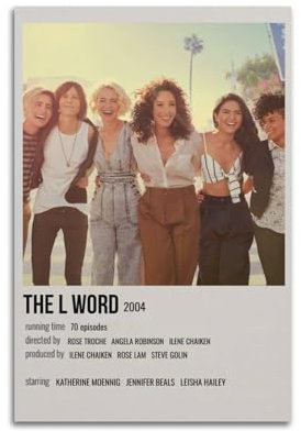 karn The L Word Poster, Wandkunst, Leinwand, Poster, Raumdekor, ästhetisch, Poster, Druck, Dekoration, Poster, 30 x 45 cm, ungerahmt