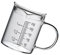 susiodeu Versatile Glass Measuring Cup with Lid for Kitchen, 250ml