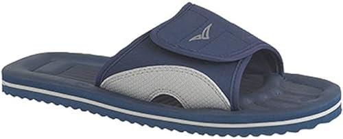 Breaker Men's Lightweight Adjustable Summer Beach Casual Sports Sandals (Navy, UK Footwear Size System, Adult, Men, Numeric, Medium, 10)