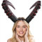 WDEC Halloween Teufel Horn, Königin Hörner Kopfschmuck, Halloween Kopfschmuck Halloween Party Kostümparty Böse Königin Damen Cosplay, Cosplay Kostüm Gothic Accessoires
