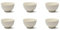 Excelsa Fashion White Set 6 Scodelle/Ciotole Bianche, Ceramica Stoneware, Capacità 600 Ml., Diametro 14 Cm.
