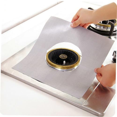 OSALADI Gasherd-schutzpolster Aus Antihaftmaterial Gasherd-schutzeinlage Für Saubere Herdplatte Gasherd-schutzabdeckung Wiederverwendbar Kratzfeste Gasherd-schutzpolster