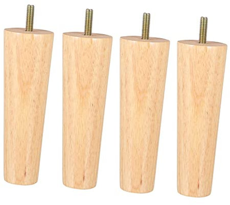 Pieds de Meuble TV en Bois, 4 pièces, Table de vanité, Commode Rustique, Pieds de Table Coniques, Vintage, Pieds de Table Basse