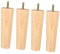 4 Stück Holz-TV-Schrankbeine, Schminktisch, rustikale Kommode, konische Tischbeine, Vintage-Couchtischbeine
